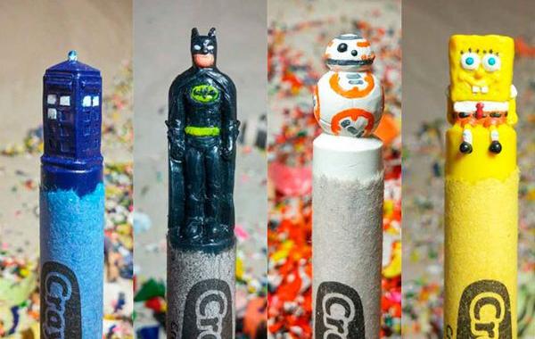 персонажи из восковых мелков, вырезает из восковых мелков, скульптуры из восковых мелков, Хоанг Тран, Hoang Tran