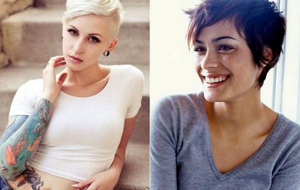 девушки с короткими стрижками, девушки с короткими волосами, с короткими прическами