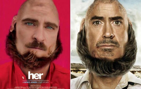 лица знаменитостей с перевёрнутыми головами