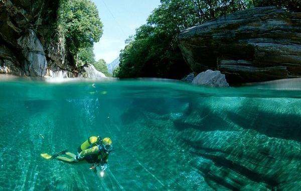Кристально чистые, воды,горная река, Верзаска
