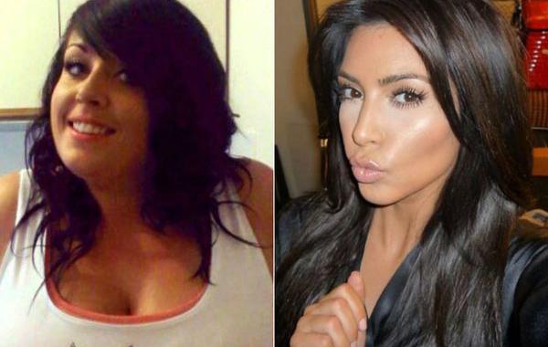 похудела стать похожей на Ким Кардашьян, девушка похудела стать похожей на Ким Кардашьян, девушка фигура Ким Кардашьян