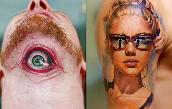 3D-татуировки, объёмные татуировки