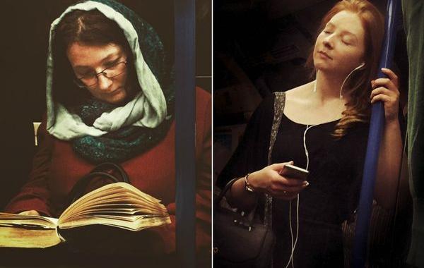 пассажиры метро похожие на картины 16-го века, Мэтт Крэбтри, Matt Crabtree