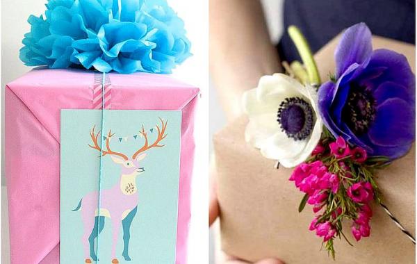 упаковка подарка к 8 марта, как красиво упаковать подарок