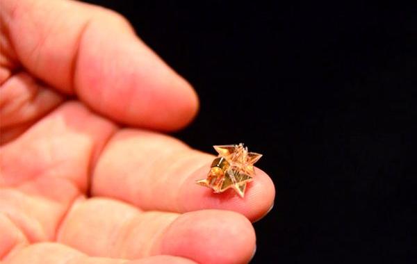 Микро-робот, робот который сам складывается в оригами, робот оригами, Miniature Origami Robot