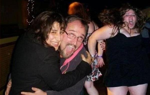 Смешной задний план, испорченные фотографии