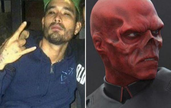 Генри Дэймон, Henry Damon, Генри Дэймон Красный Череп, парень превратил себя в Красного Черепа, бодимодификации Красный Череп