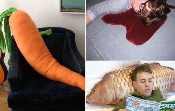 необычные подушки, креативные подушки