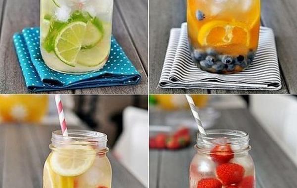 фруктовая вода, вода своими руками. освежающая вода 