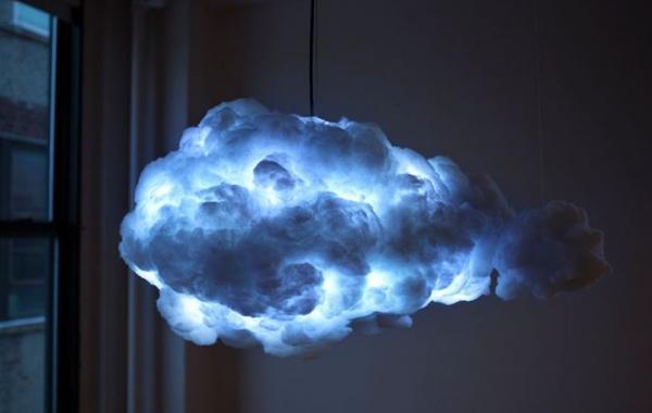 Креативная лампа в виде дождевой тучи, которая принесет ощущение летней грозы в ваш дом