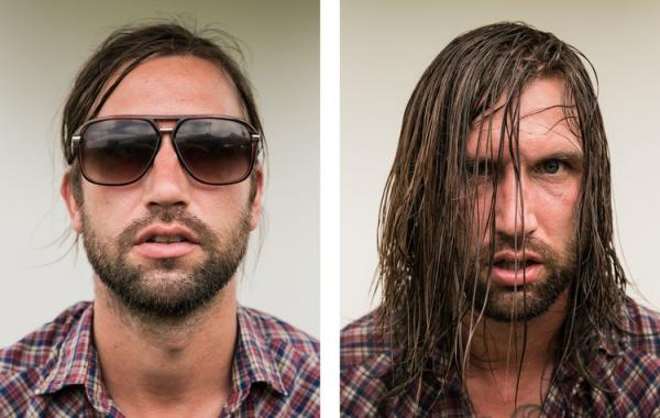 Портреты звезд рока до и после выступления, показывающие как сильно они выкладываются на сцене