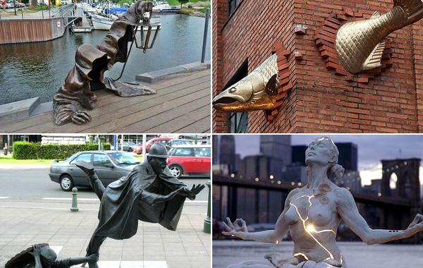 невероятные скульптуры, самые необычные скульптуры, креативные скульптуры