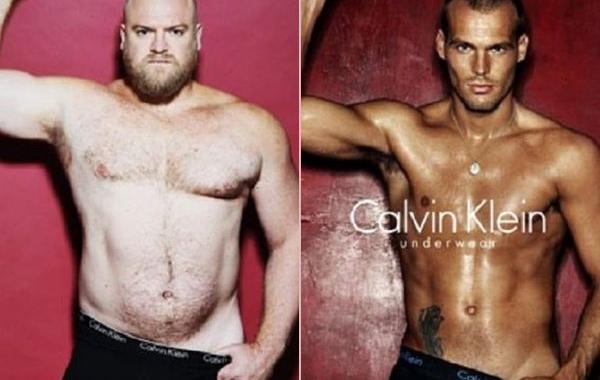 мужчины повторили фото моделей, настоящие мужики реклама модели, реальные мужики реклама нижнего белья