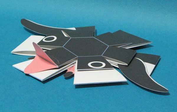 Penguin Bomb, оригами складывается само, Харуки Накамура, оригами пингвин