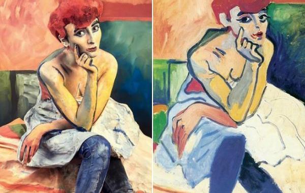 Into the canvas, фотограф Андрей Кеззин,модель Белла Григорянц