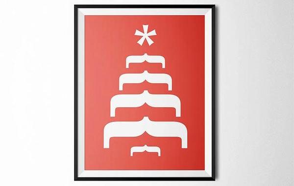 Минималистичные рождественские открытки, рождественские открытки из символов на клавиатуре, Лука Милани, Luca Milani