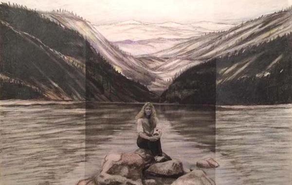 дорисовывает фон к черно-белым фотографиям, фон к фотографиям своей матери, разрисовывала фотографии