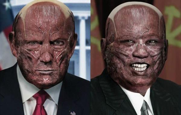 мировые лидеры без кожи, художник удалил кожу мировых лидеров, Маркус Бирн