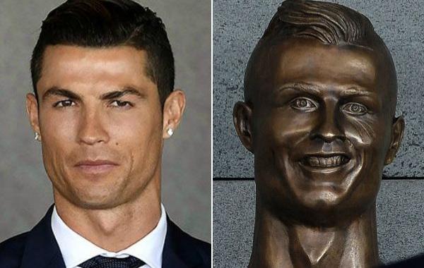 бюст Криштиану Роналду, статуя Кришитану Роналду, мемы бюст Криштиану Роналду