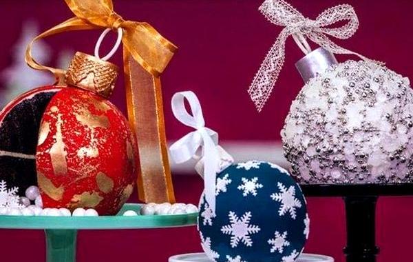 торты в виде ёлочных шаров, торт ёлочный шар, как сделать новогодний торт, рождественские торты