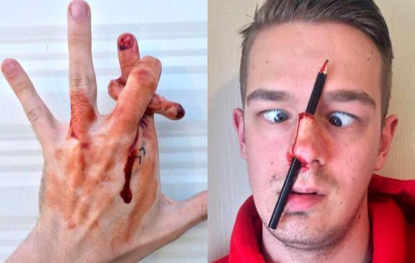 Дэвид Харрис, David Harris, жуткий грим