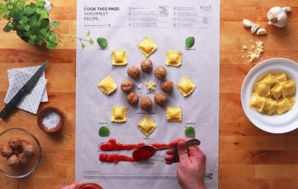 Cook this Page, Приготовь эту страницу, кулинарная книга IKEA, книга IKEA продукты на страницах