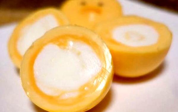 яйцо наизнанку, сварить яйцо наизнанку, приготовить яйцо наизнанку