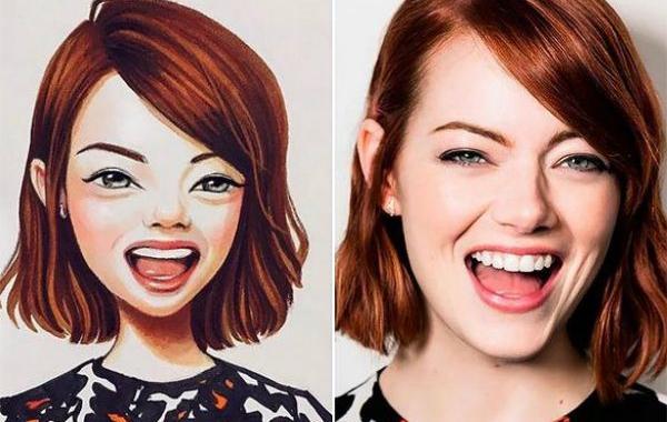 художница Лера Кирякова, превращает знаменитостей в мультяшных персонажей, Лера Кирякова