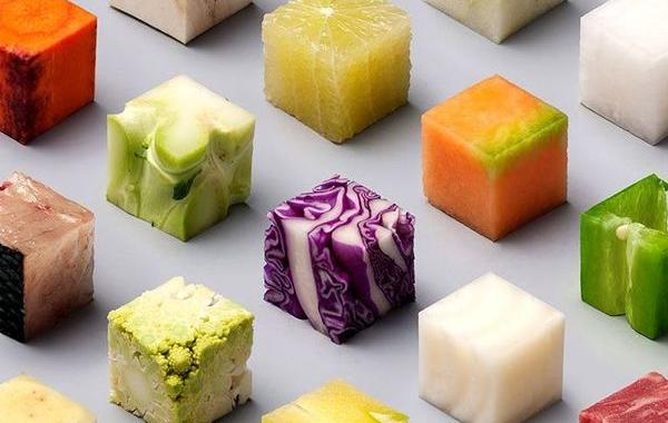 Nova 111Lernert and Sander, еда в кубе, кубическая еда, еда идеальной формы