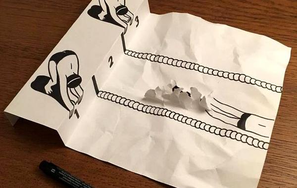 HuskMitNavn, 3D-постановки из бумаги, 3D-рисунки из бумаги