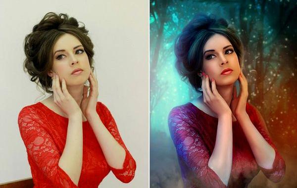 до и после фотошопа, красивый фотошоп