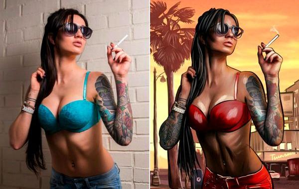 до и после фотошопа, красивый фотошоп