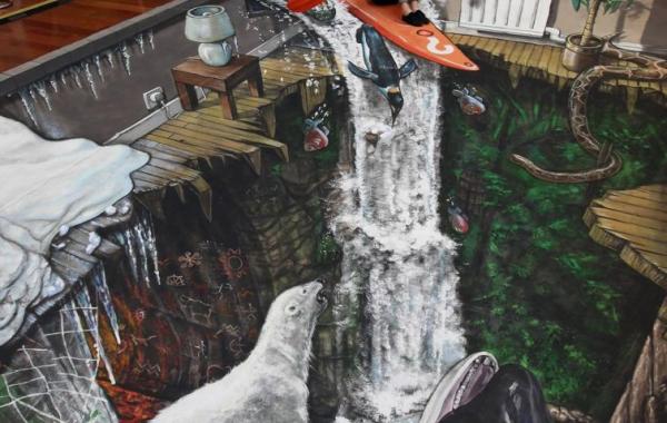 3D рисунки картины Джо Хилл и Макс Лоури, 3D Joe и Max