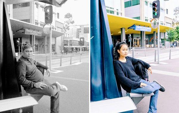 Дочь покойного отца воссоздаёт его фотографии, Крисия Сабару, Chrisya Sabaru