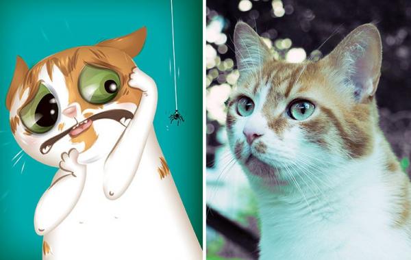 портреты домашних питомцев с учётом их характера, Chris Beetow