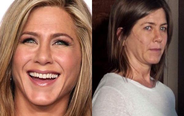 с макияжем и без, знаменитости Голливуда без макияжа