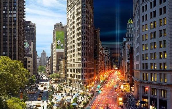 Невероятные композитные фото, одновременно показывающие одно и тоже место днем и ночью