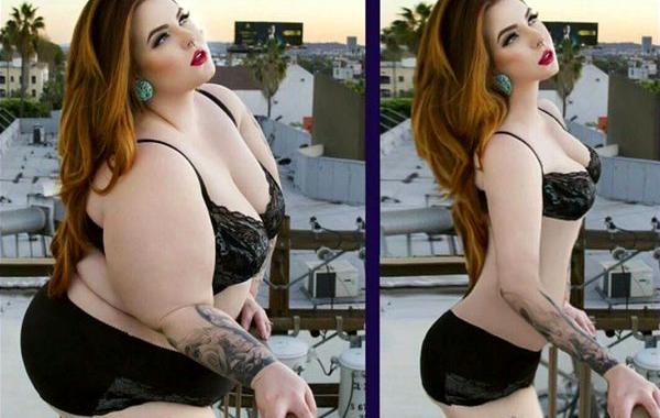 Project Harpoon, цифровая липосакция, цифровое похудение, похудение при помощи фотошопа, проект гарпун, полные девушки до и после, толстые девушки до и после