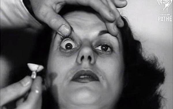 контактные линзы 1948 год, контактные линзы прошлого, как раньше делали контактные линзы