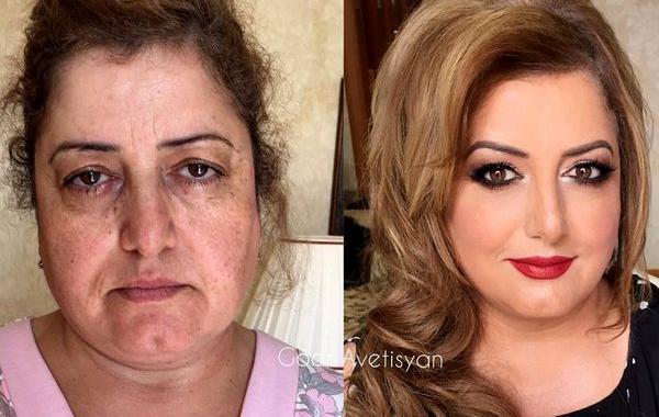 визажист преображает женщин при помощи макияжа, Гоар Аветисян