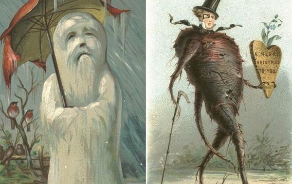 рождественские открытки викторианской эпохи, викторианская эпоха рождество