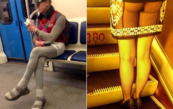 мода петербургского метро, мода метро, модники в транспорте, странные пассажиры метро 