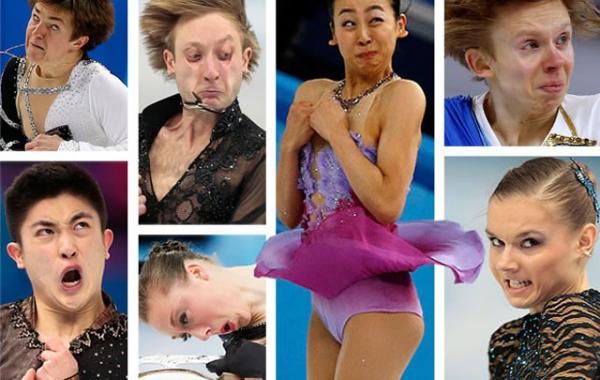 Уморительные лица фигуристов на Олимпиаде в Сочи 2014