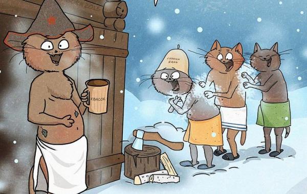 Загадочная русская душа, коты патриоты, Bird Born