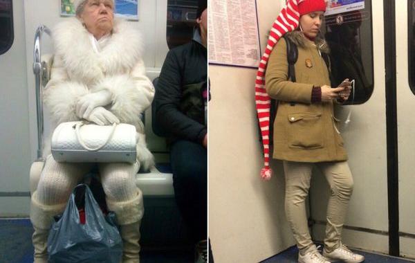 мода петербургского метро, мода метро, модники в транспорте, странные пассажиры метро 