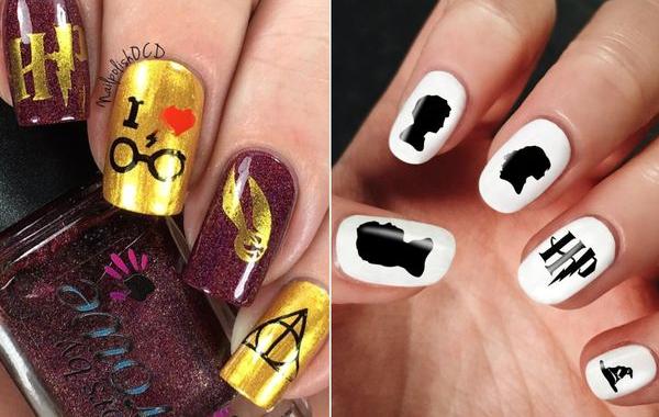 идеи для маникюра в стиле гарри поттера, маникюр гарри поттер