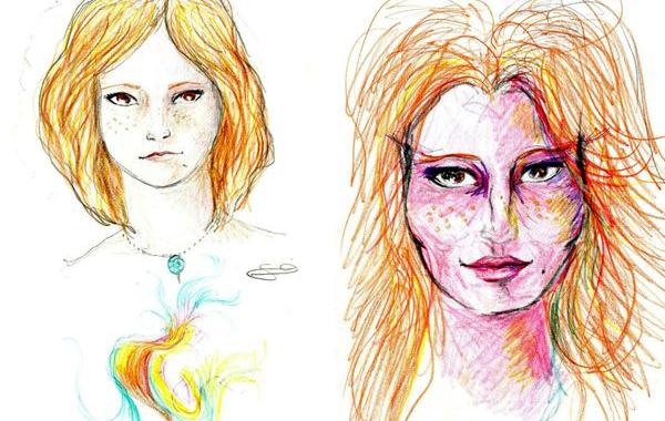 рисунки под ЛСД, портреты под наркотиками 