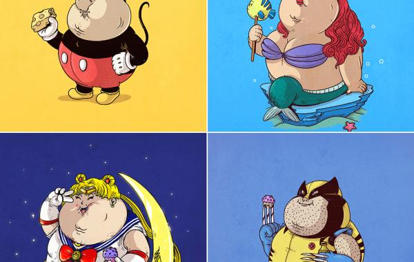 Алекс Солис Alex Solis, Famous Chunkies», толстые супрегерои