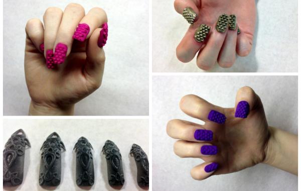 Фактурные накладные ногти распечатанные на 3D-принтере