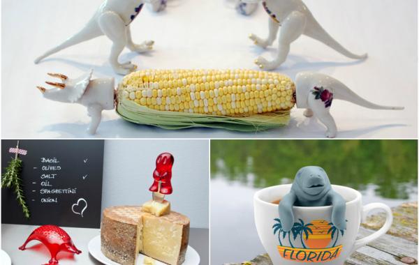 кухонные гаджеты в виде животных, животные на кухне